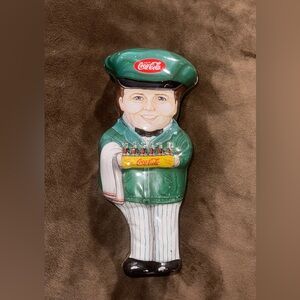 Coca-Cola Delivery Man Figurine in Green Uniform
